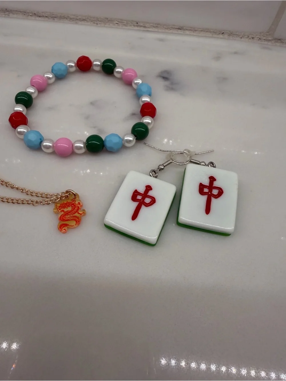 Mahjong Jewelry Set